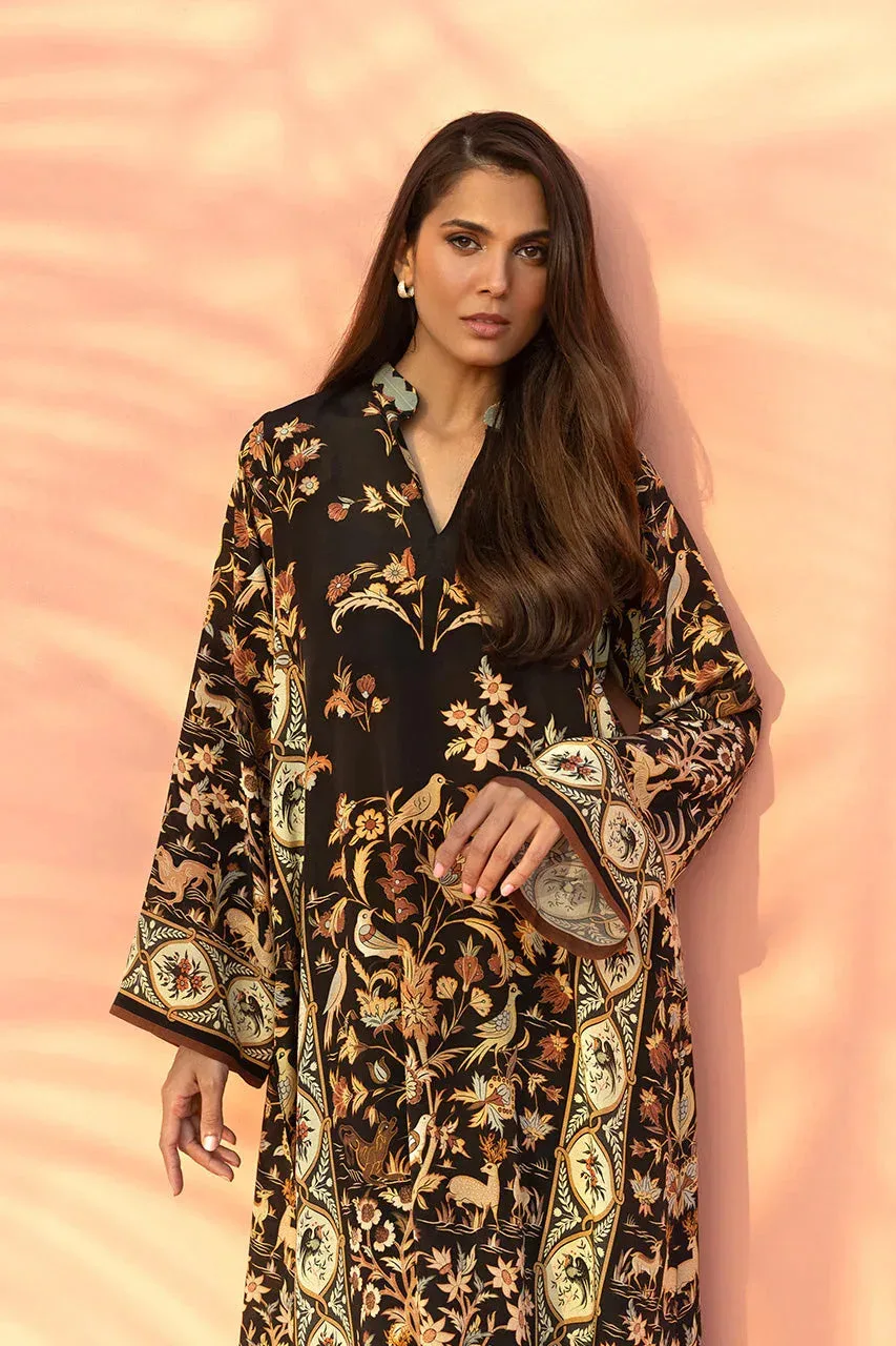 Sania Maskatiya Eid Edit 26 Cream Crepe – view 3 – Poshaq
