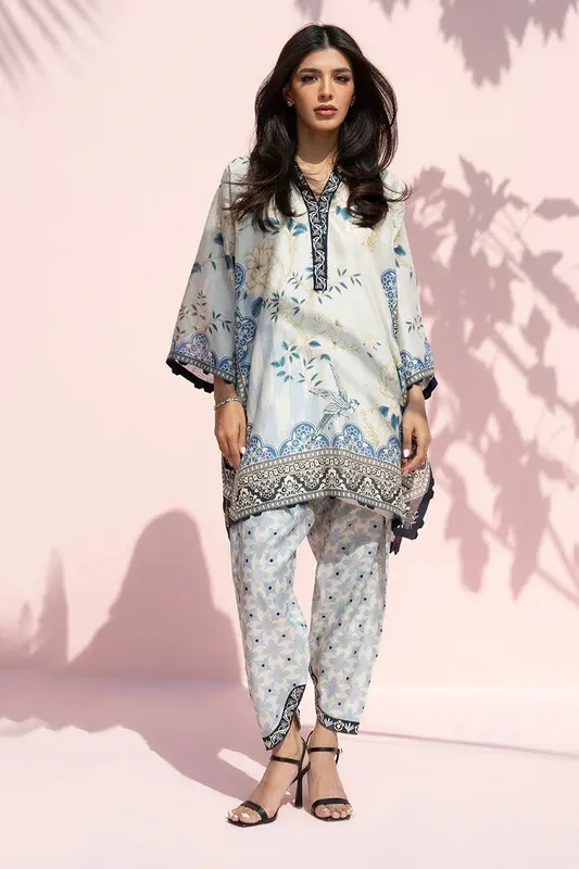 Sania Maskatiya Eid Edit 26 Ivory Silk – view 1 – Poshaq