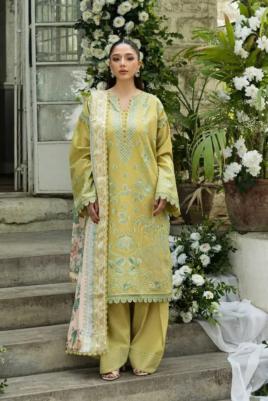 Akbar Aslam Elaria RTW Lawn 26 Cotton – view 1 – Poshaq