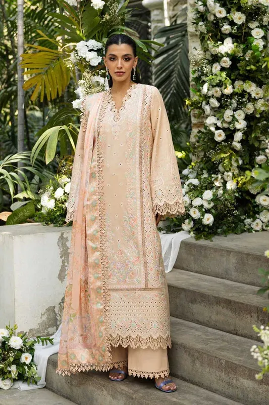 Akbar Aslam Elaria RTW Lawn 26 Cotton – view 1 – Poshaq