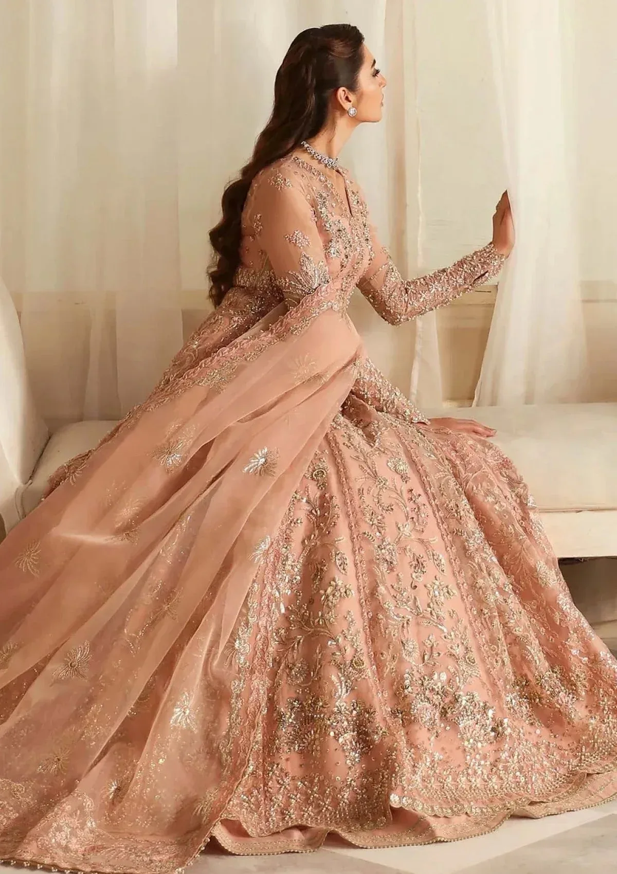 Akbar Aslam Aleia 24 Organza – view 3 – Poshaq