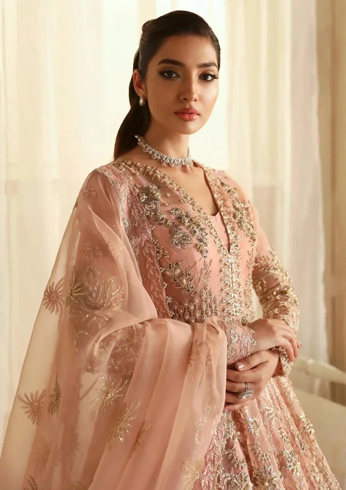 Akbar Aslam Aleia 24 Organza – view 4 – Poshaq