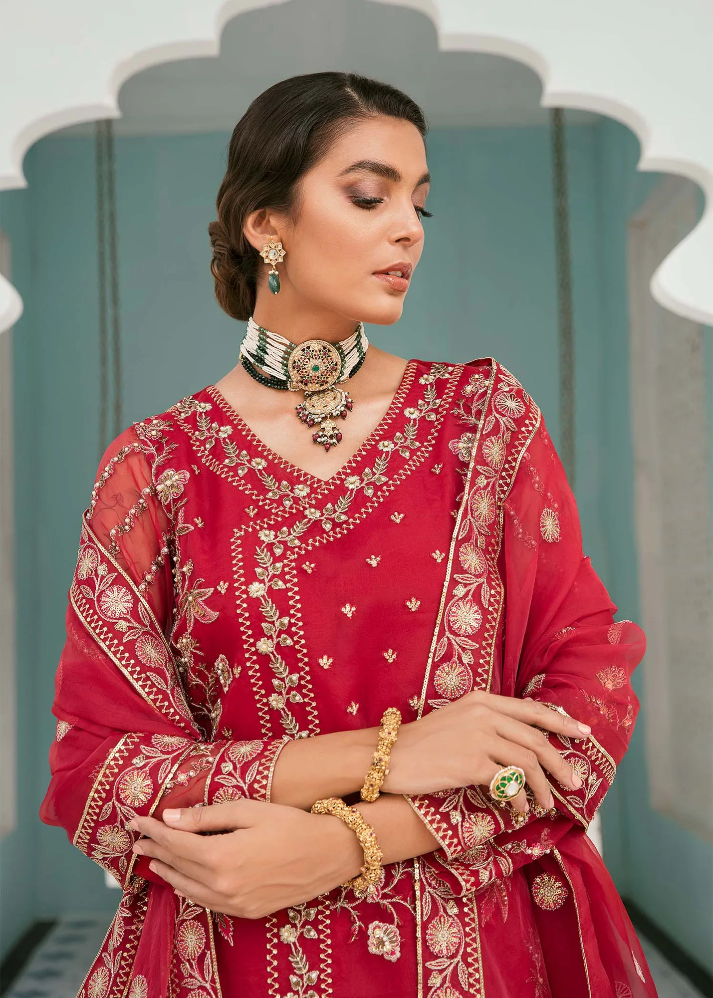 Akbar Aslam Formals Organza – view 4 – Poshaq