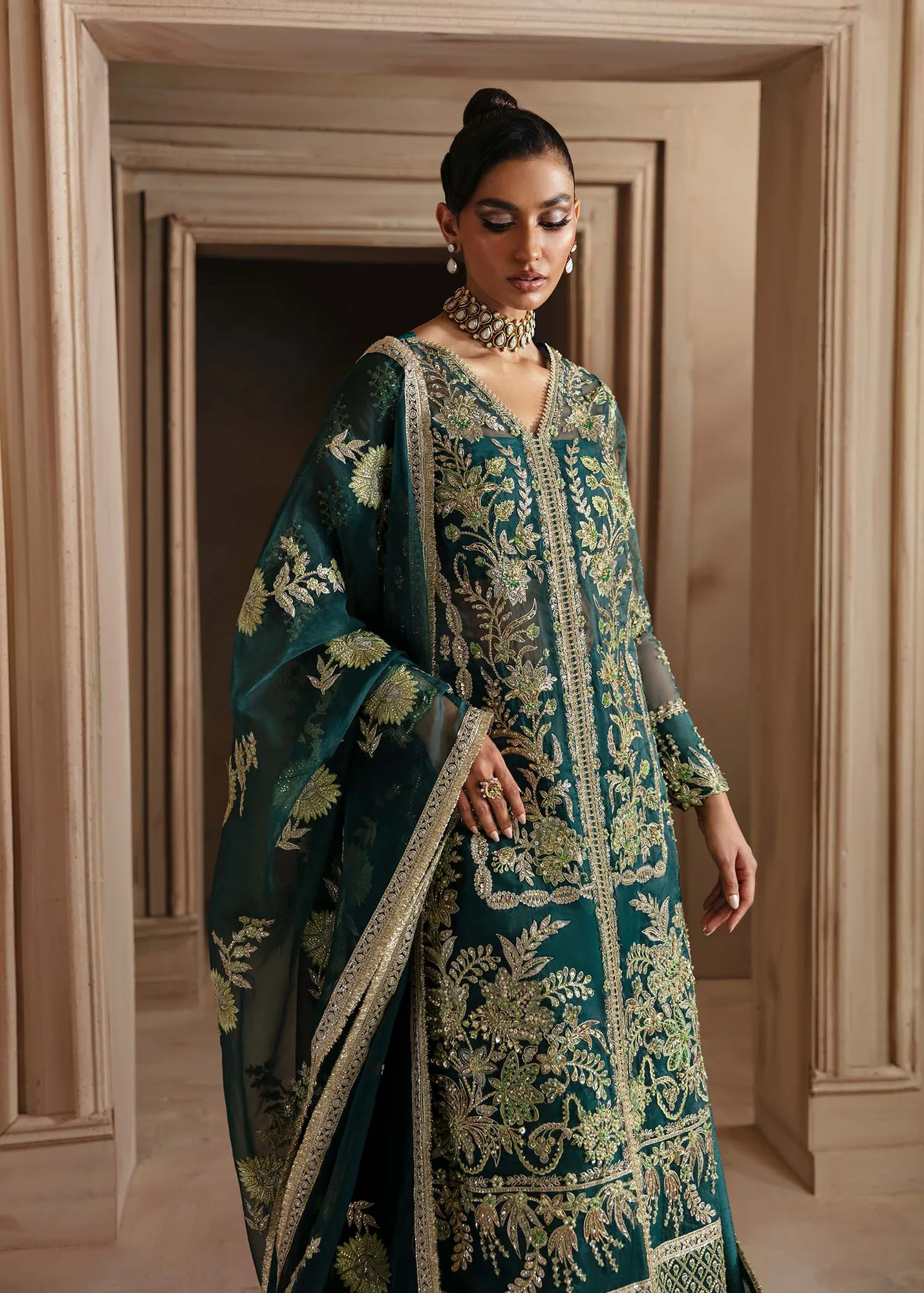 Akbar Aslam Formals Organza – view 3 – Poshaq