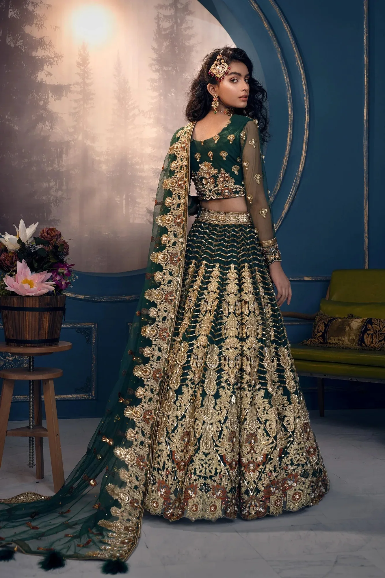 Akbar Aslam Bridals Tissue – view 3 – Poshaq