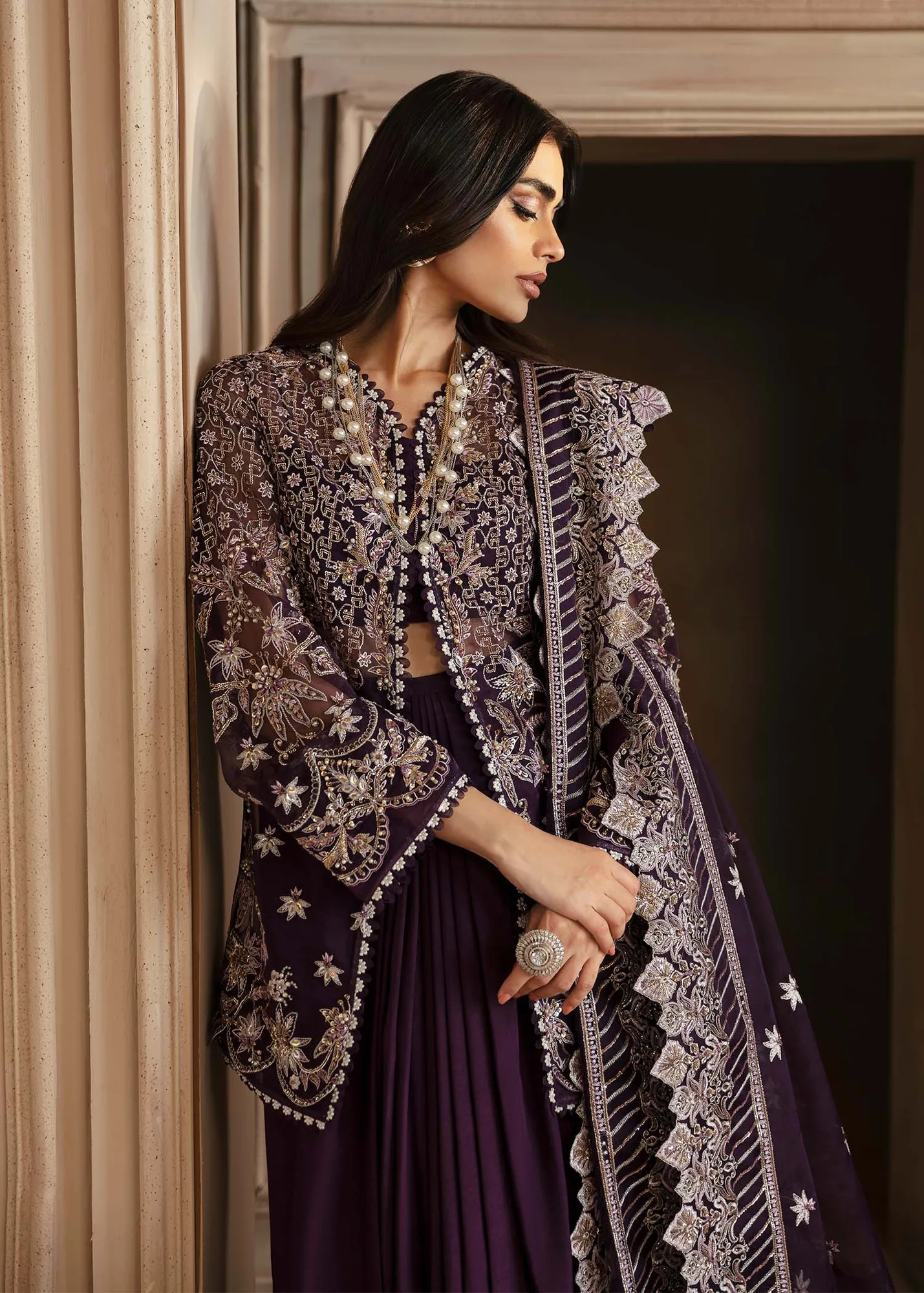 Akbar Aslam Formals Organza – view 2 – Poshaq