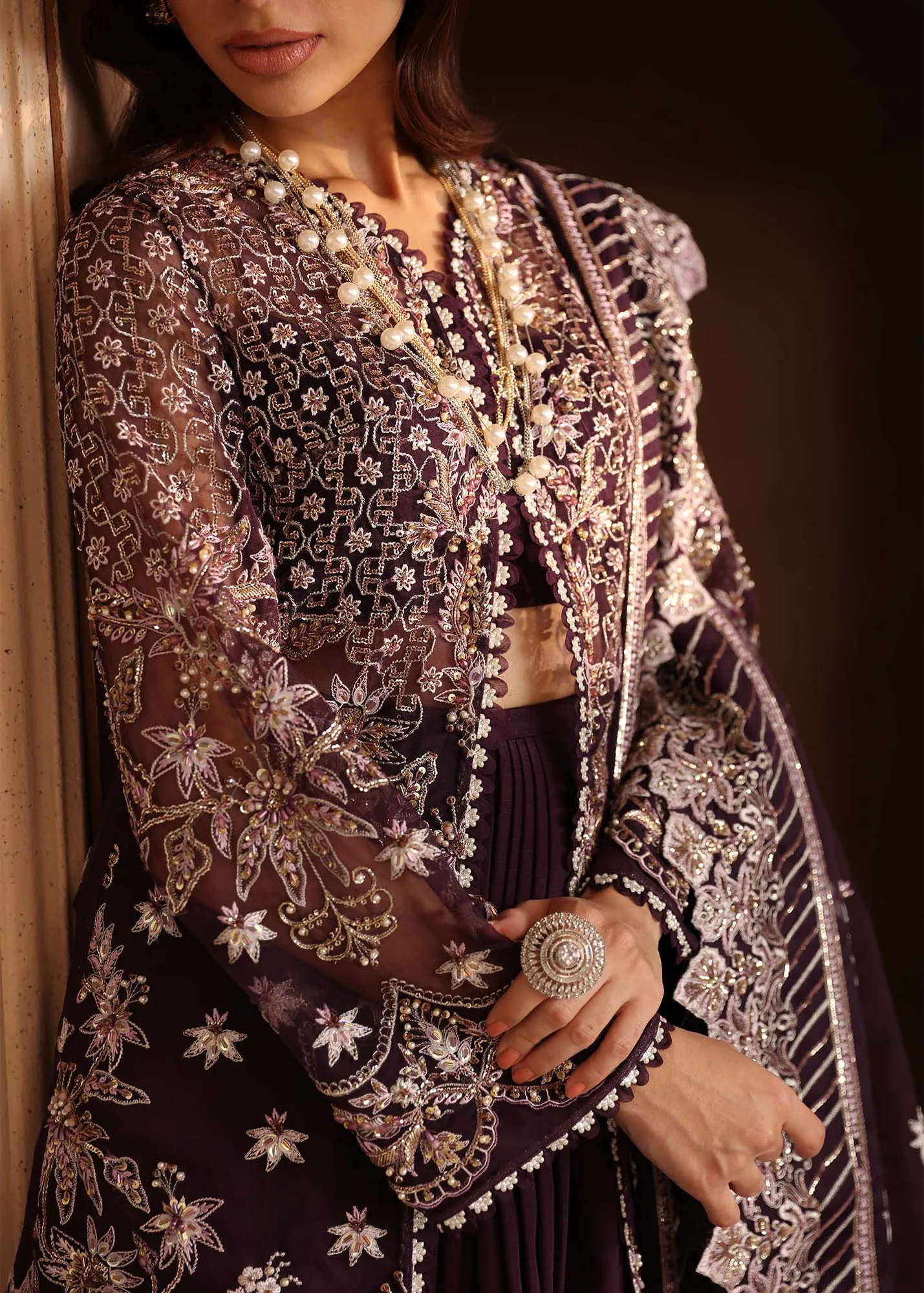 Akbar Aslam Formals Organza – view 3 – Poshaq