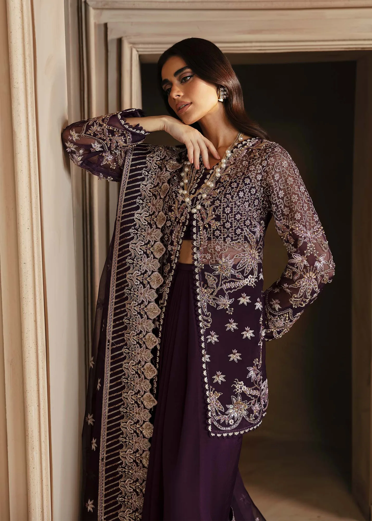 Akbar Aslam Formals Organza – view 4 – Poshaq