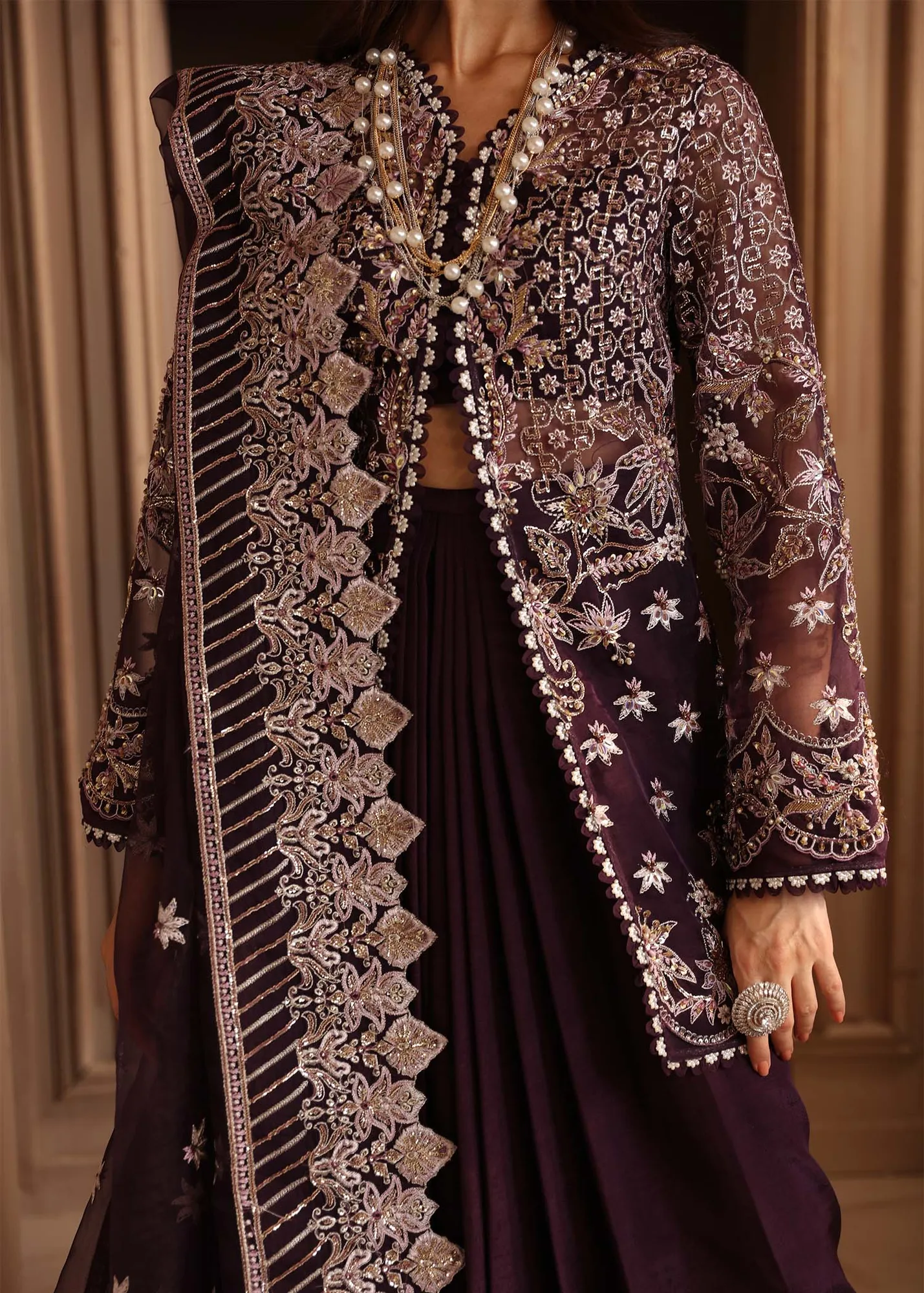 Akbar Aslam Formals Organza – view 7 – Poshaq