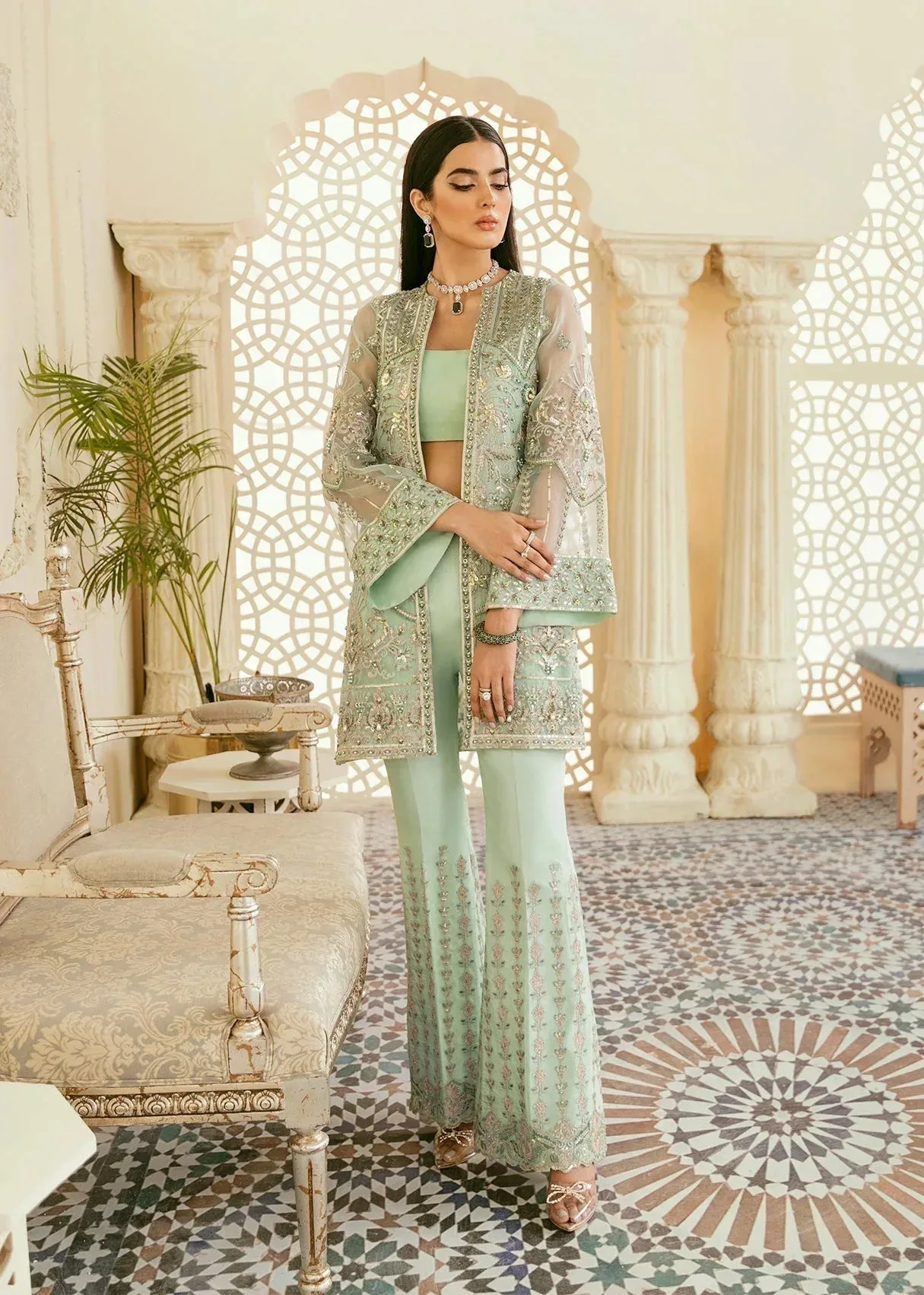 Akbar Aslam Formals Organza – view 3 – Poshaq