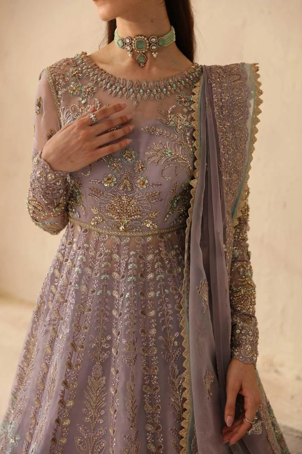 Akbar Aslam Formals Organza – view 3 – Poshaq