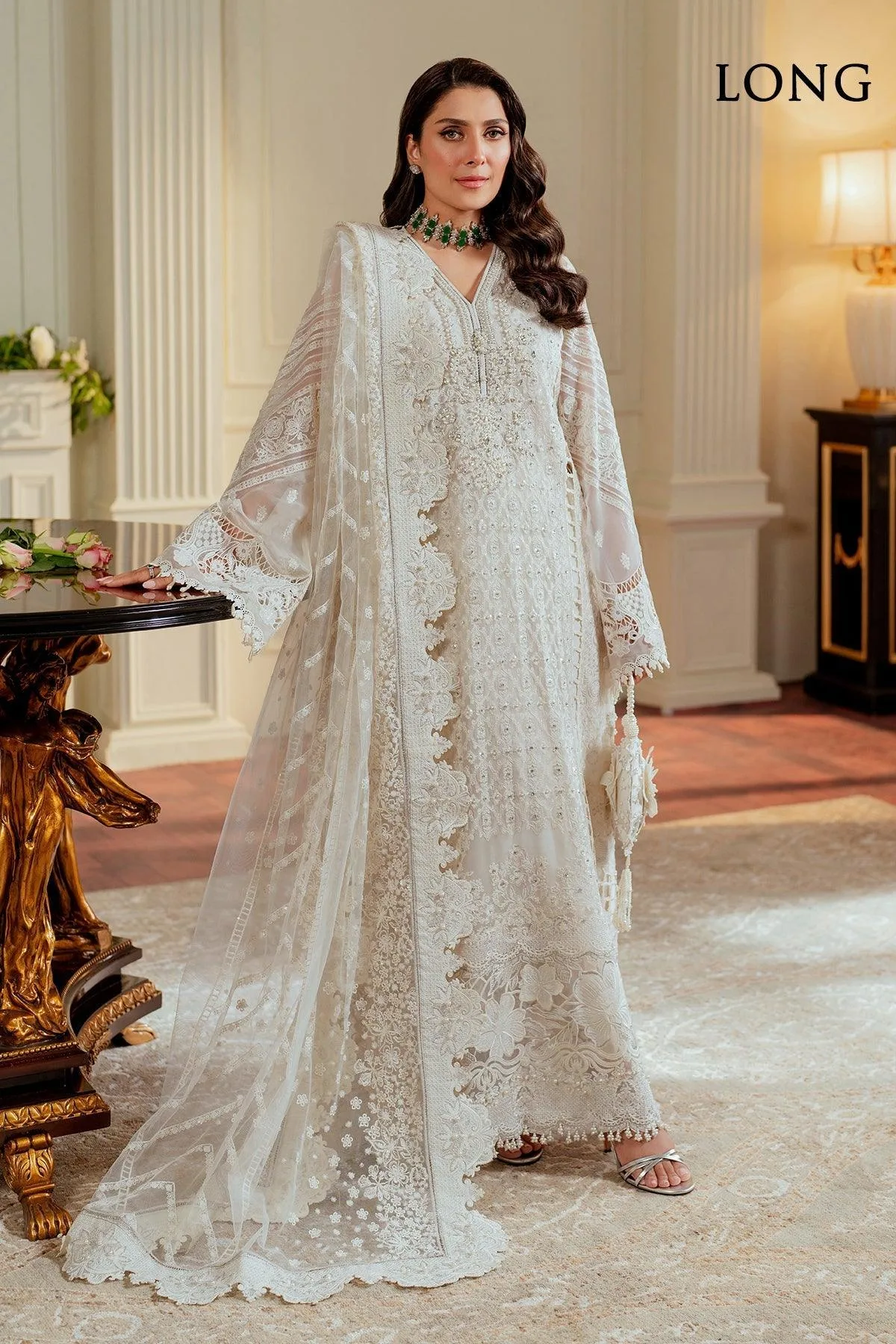 White Chiffon – view 2 – Poshaq