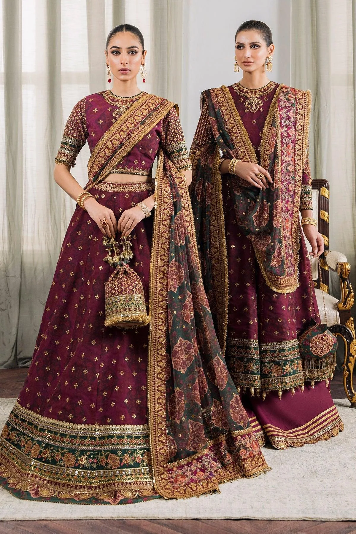 Magenta Chiffon – view 1 – Poshaq