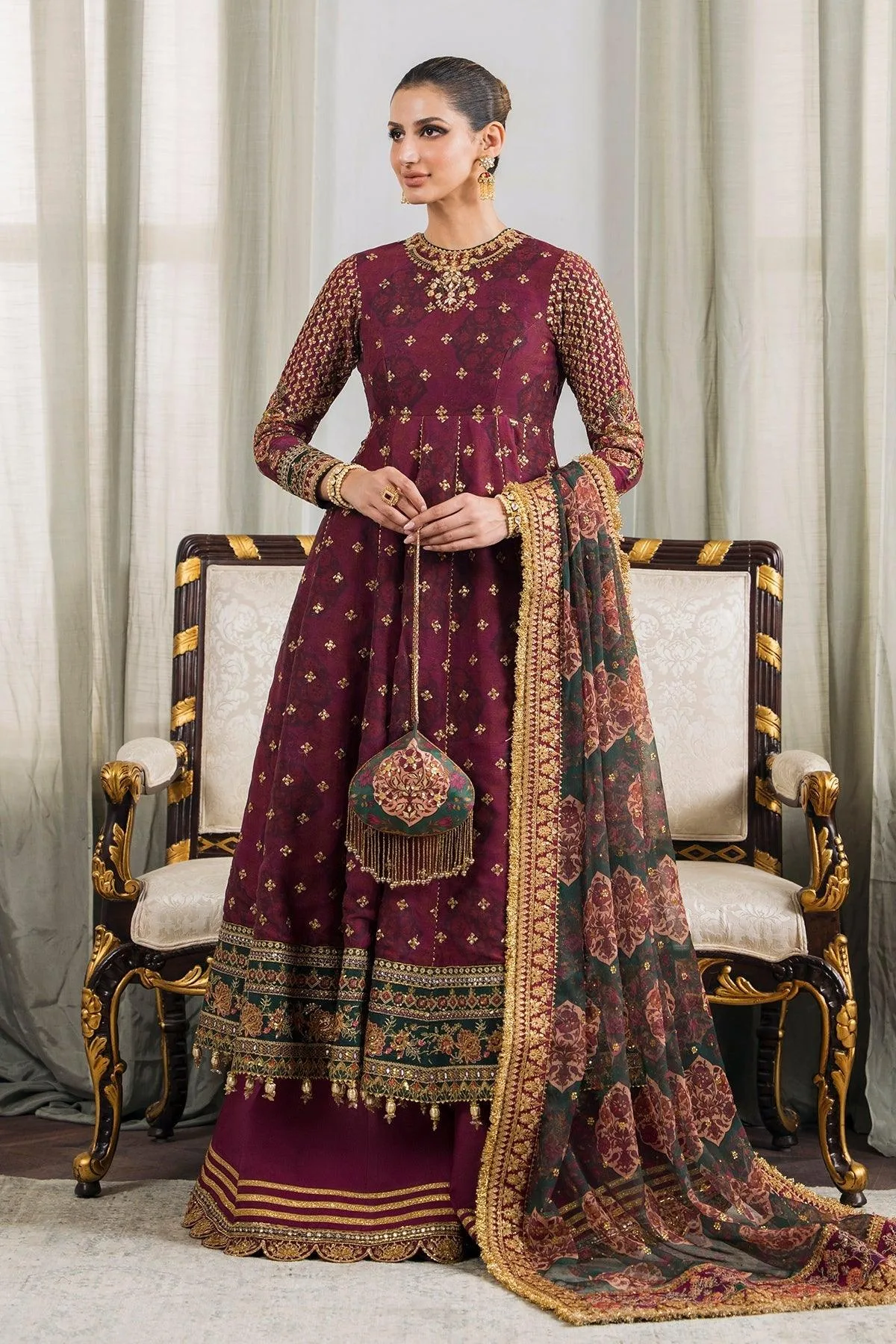 Magenta Chiffon – view 6 – Poshaq