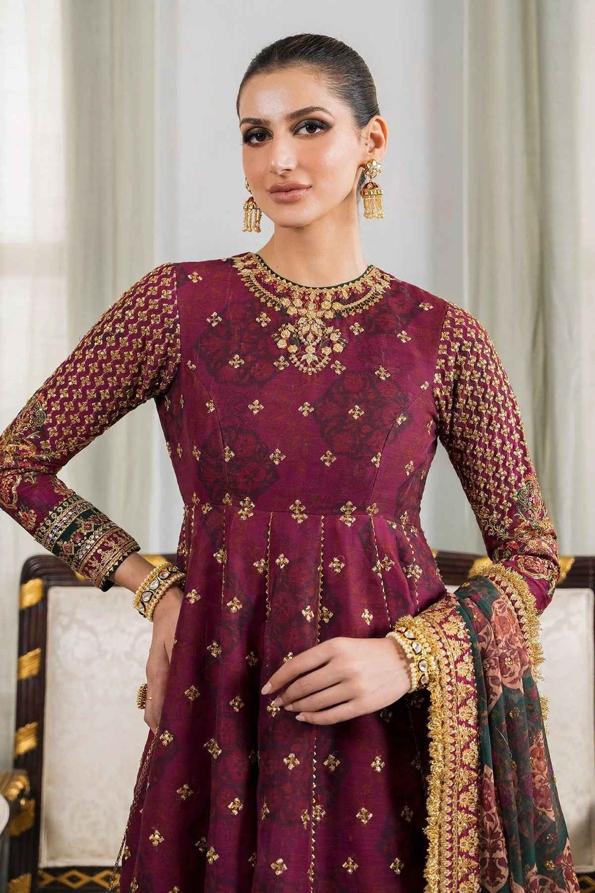 Magenta Chiffon – view 7 – Poshaq