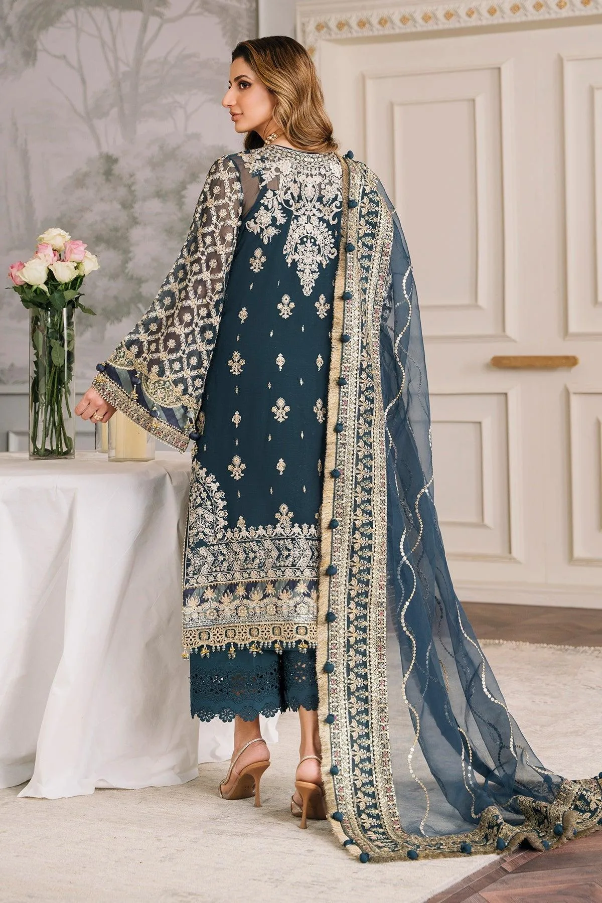 Silver Organza – view 2 – Poshaq