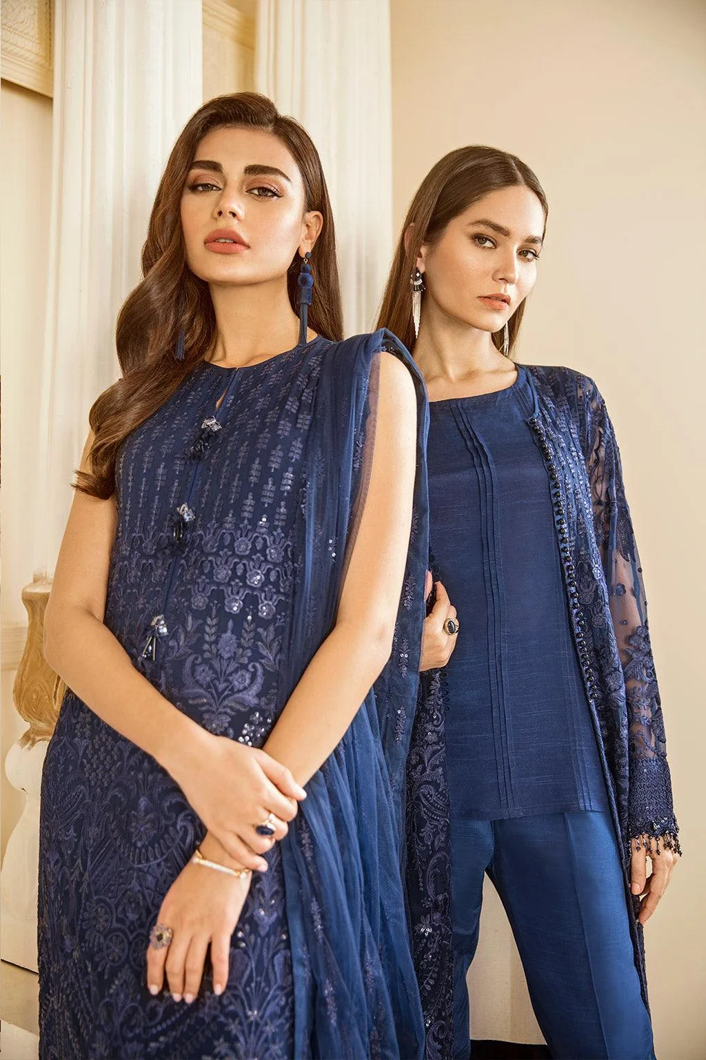 Blue Chiffon – view 1 – Poshaq