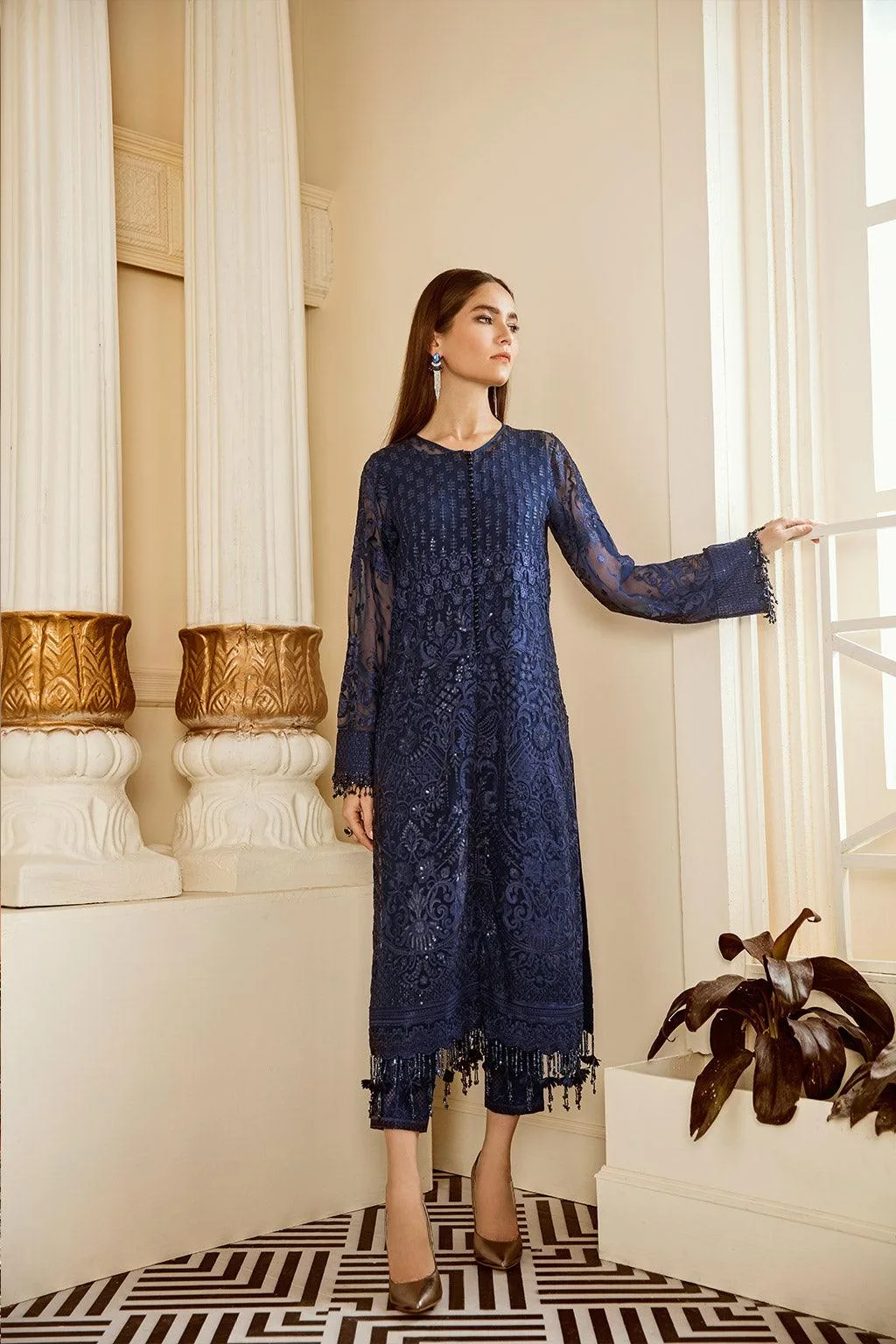 Blue Chiffon – view 6 – Poshaq