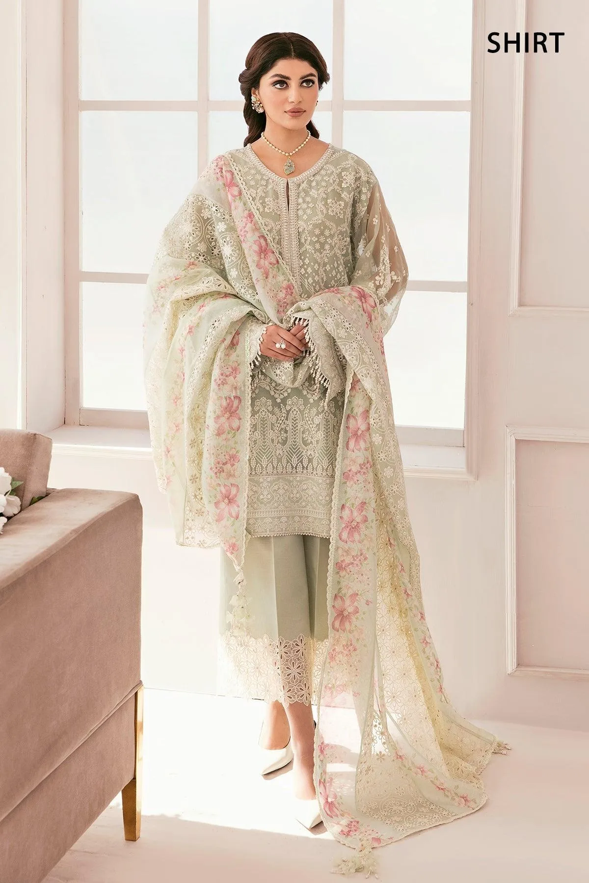Green Organza – view 2 – Poshaq