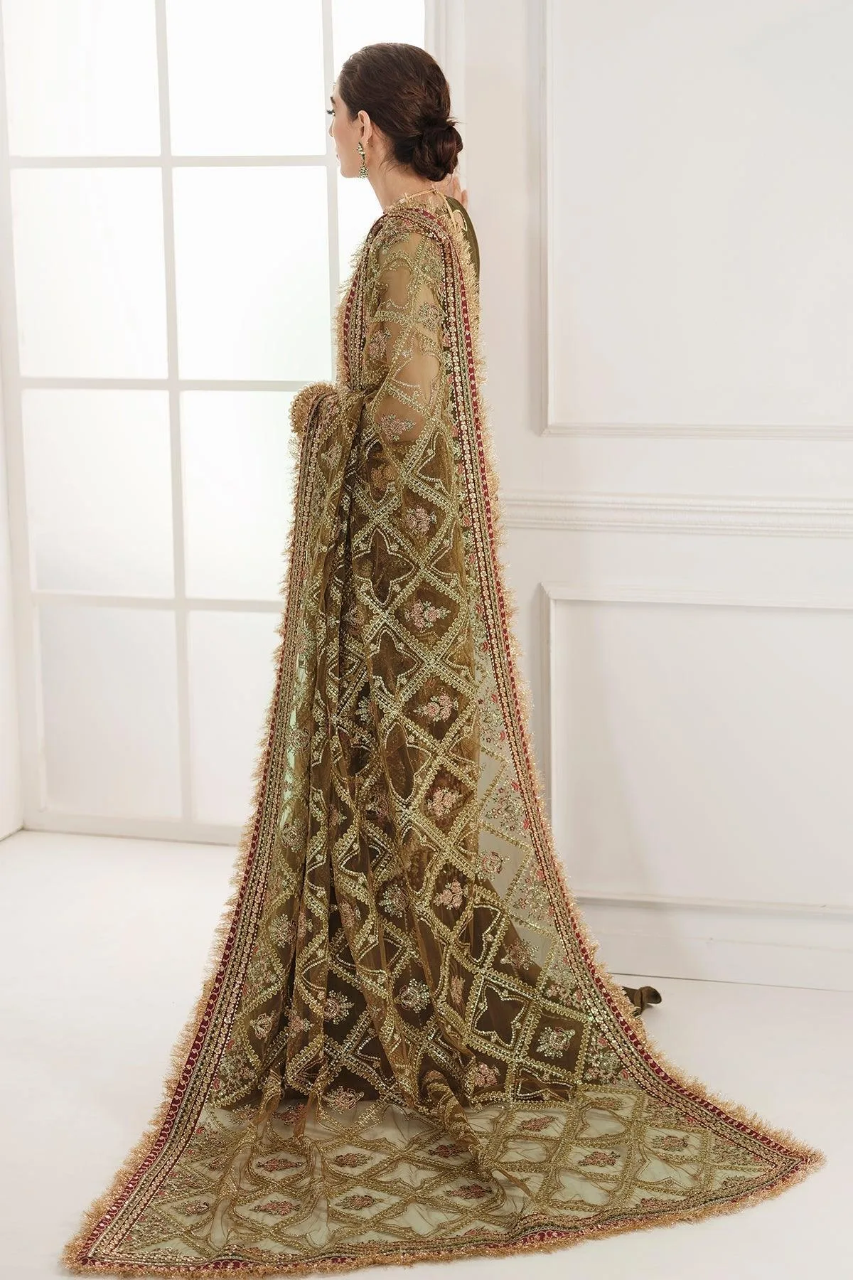 Maroon Chiffon – view 10 – Poshaq