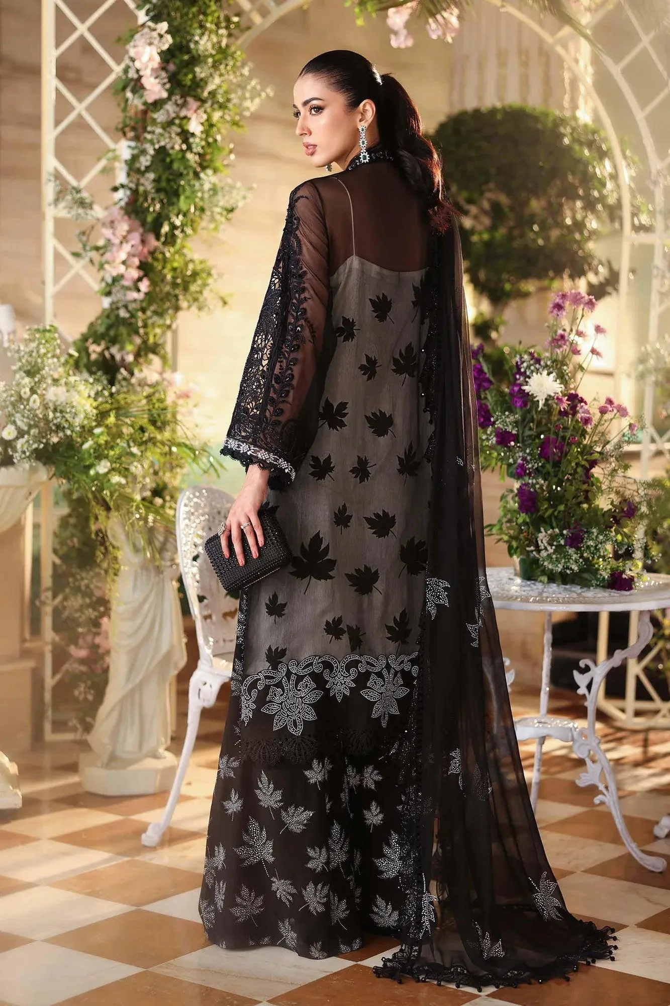 Black Raw Silk – view 12 – Poshaq