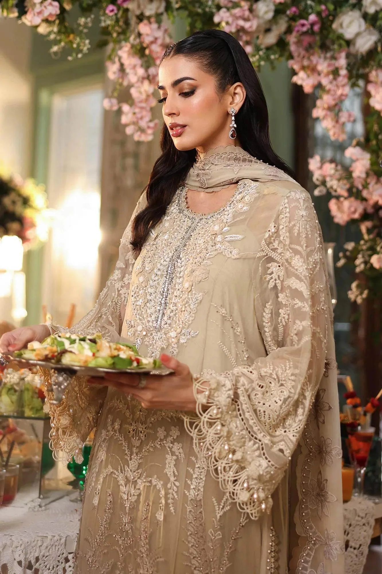 Ivory Raw Silk – view 3 – Poshaq
