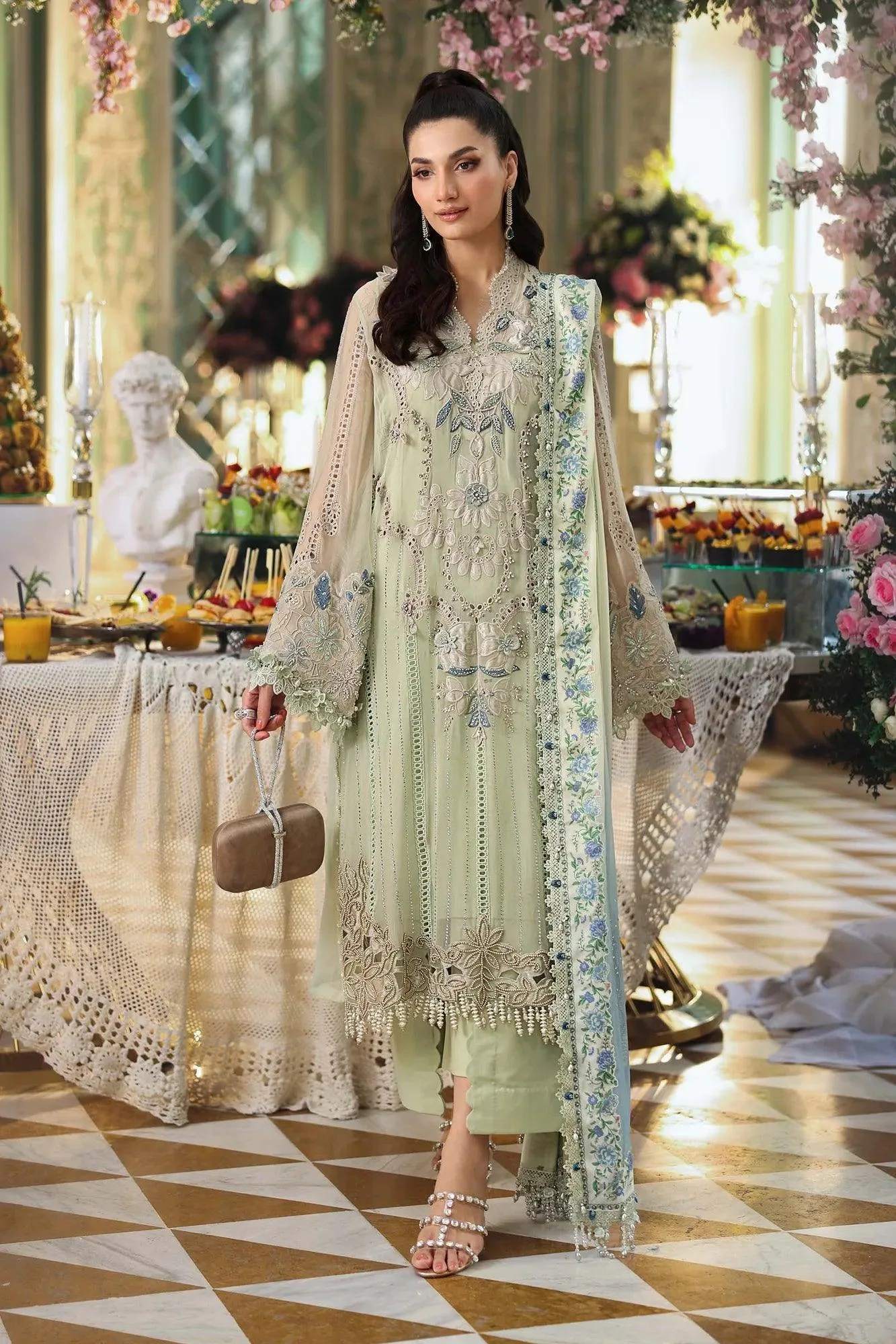 Green Organza – view 2 – Poshaq