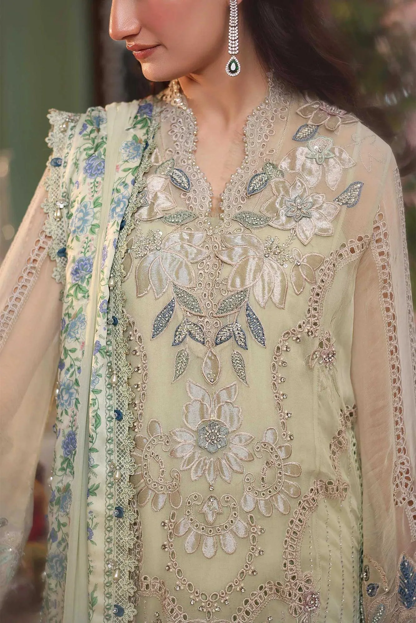 Green Organza – view 3 – Poshaq