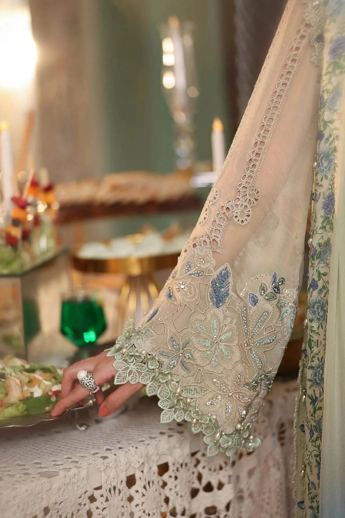 Green Organza – view 4 – Poshaq