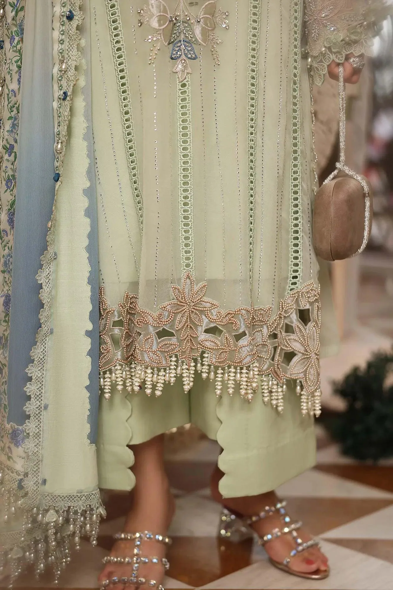 Green Organza – view 5 – Poshaq