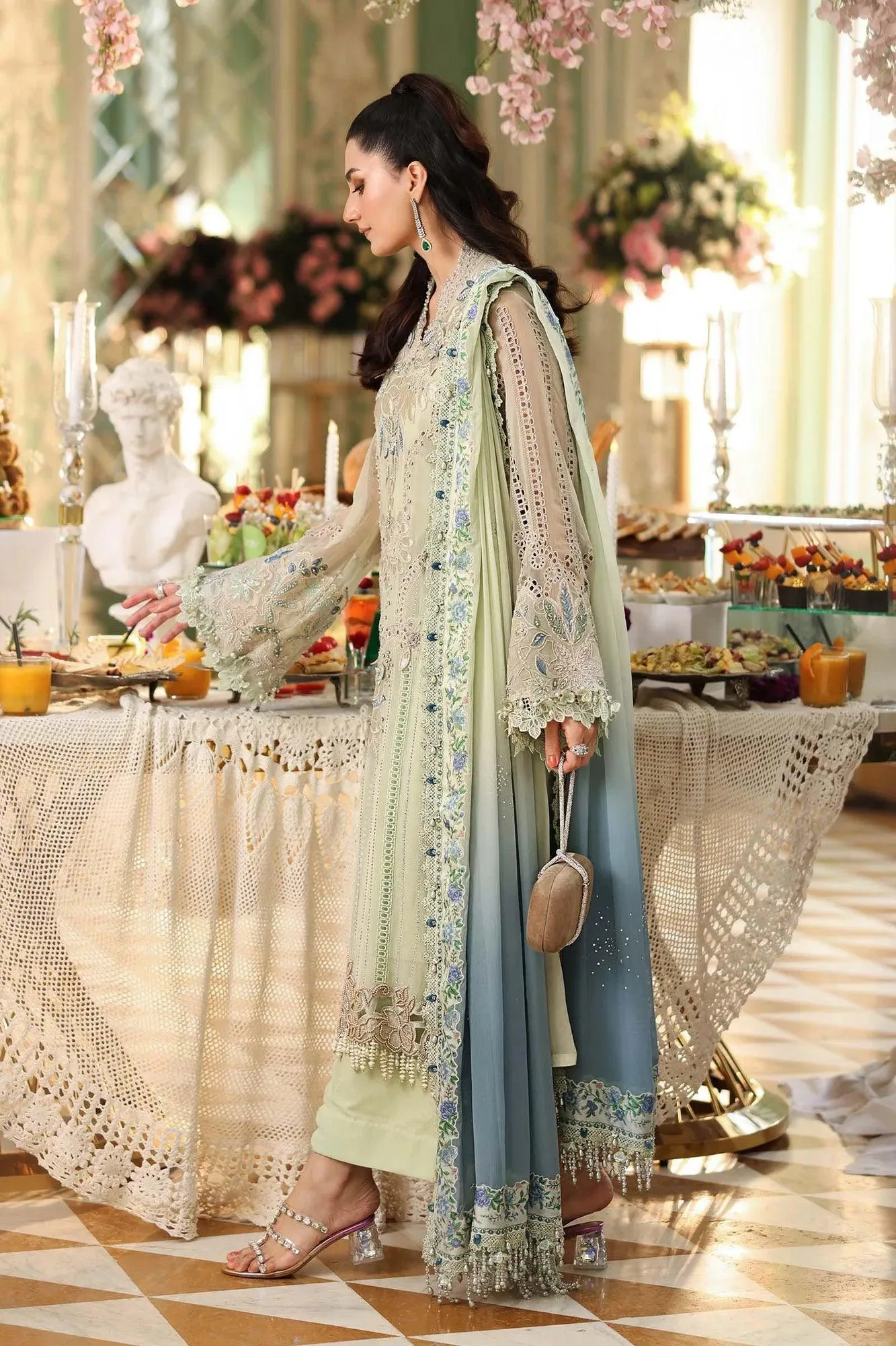 Green Organza – view 6 – Poshaq