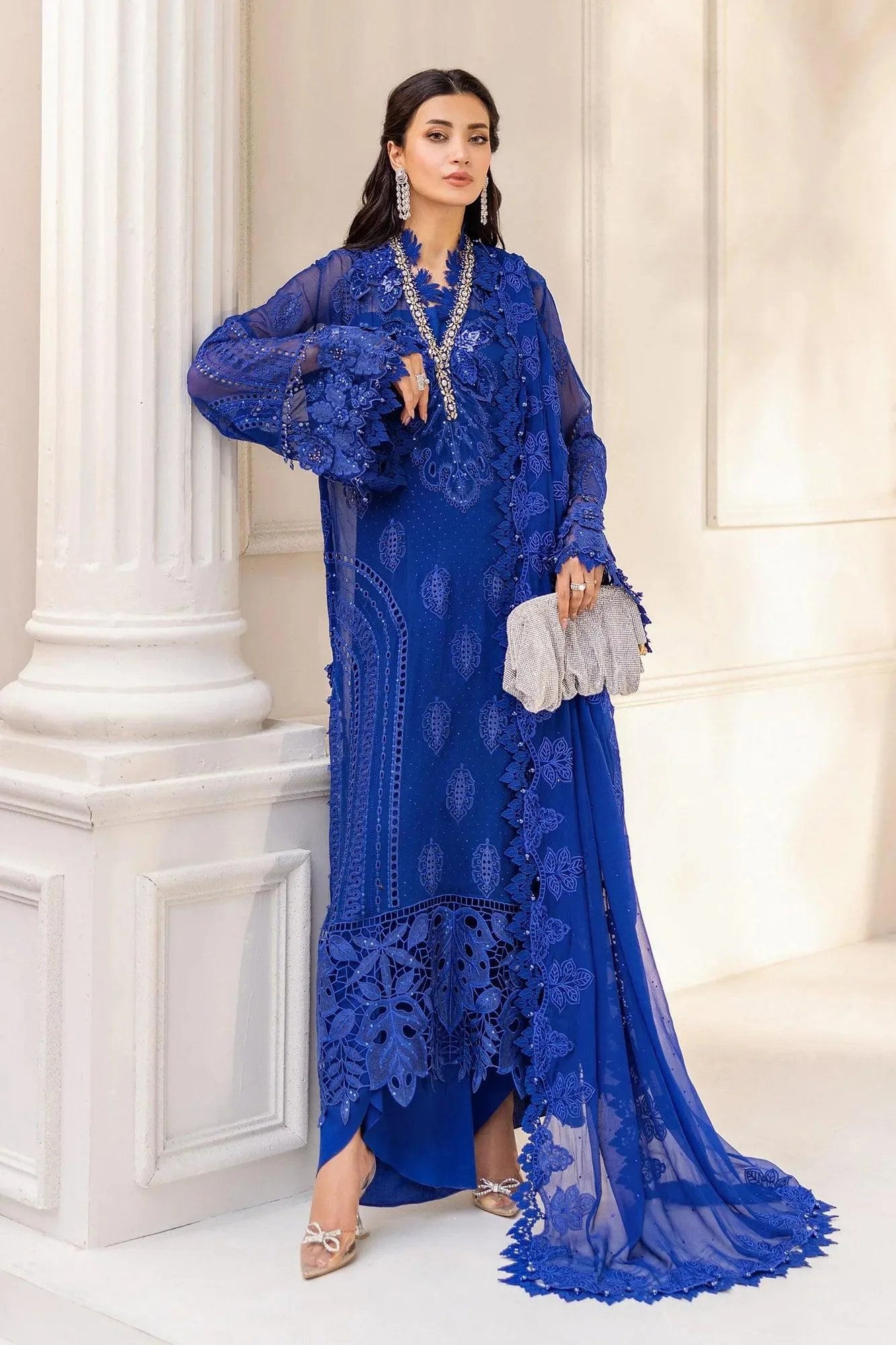 Blue Organza – view 1 – Poshaq