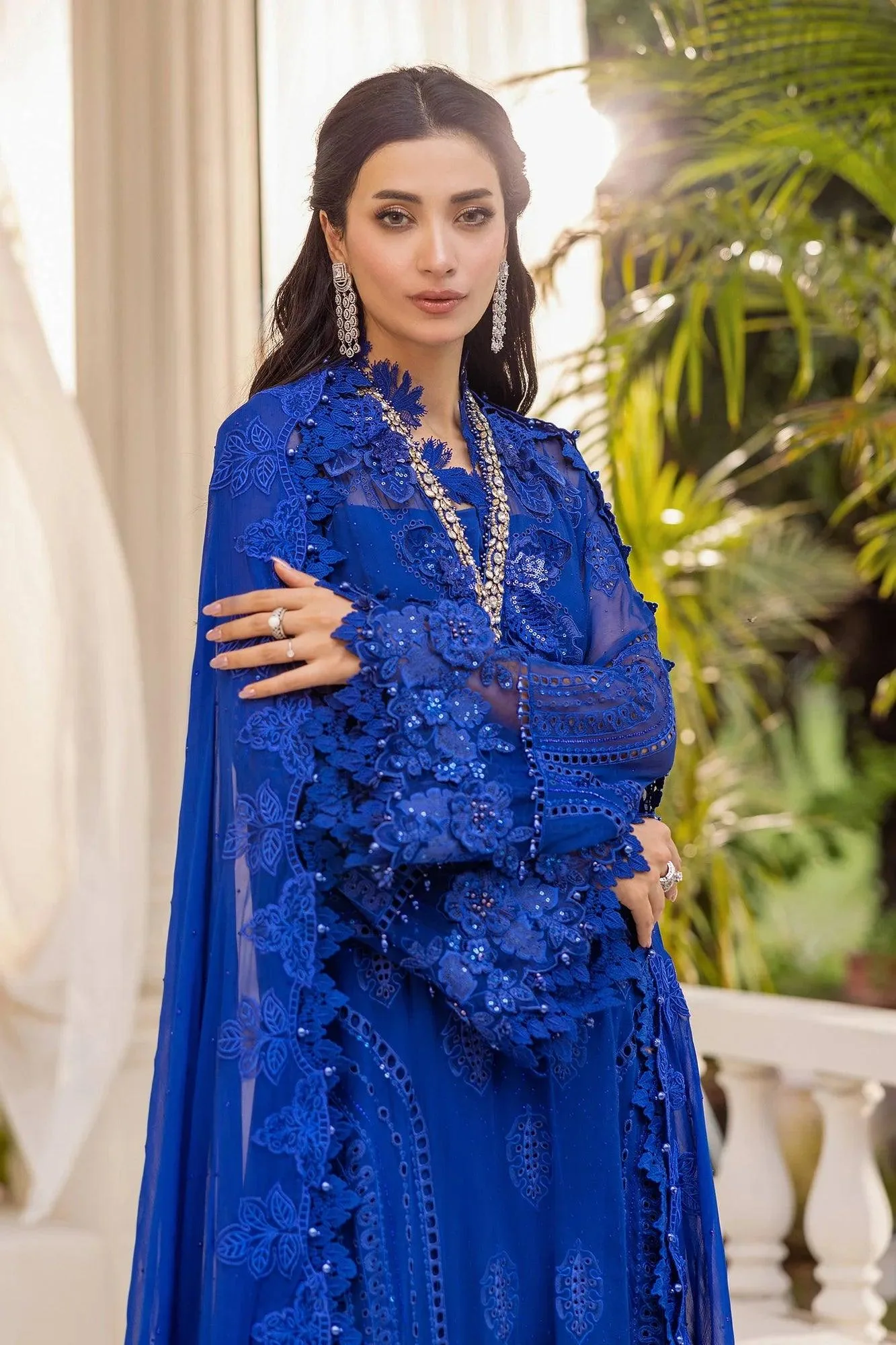 Blue Organza – view 2 – Poshaq