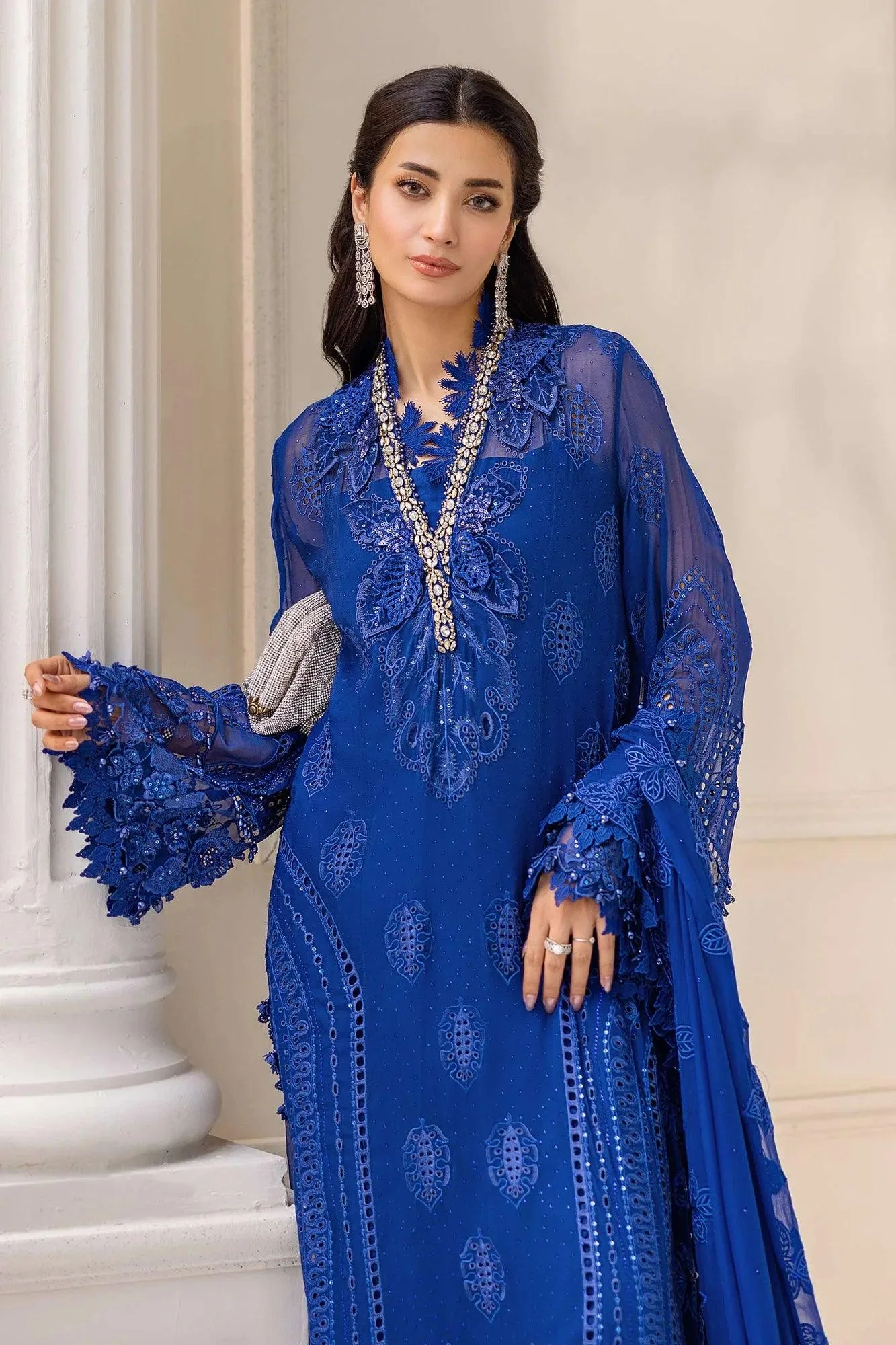 Blue Organza – view 3 – Poshaq