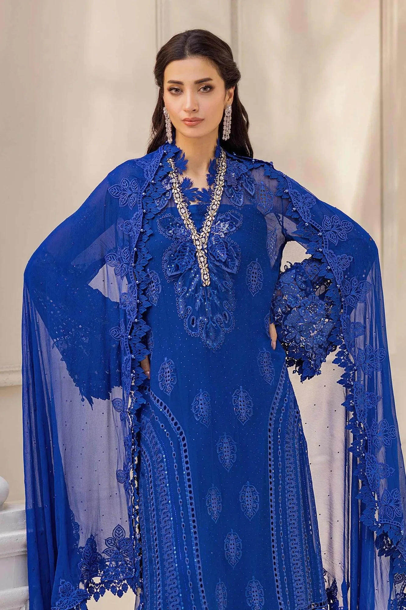 Blue Organza – view 4 – Poshaq
