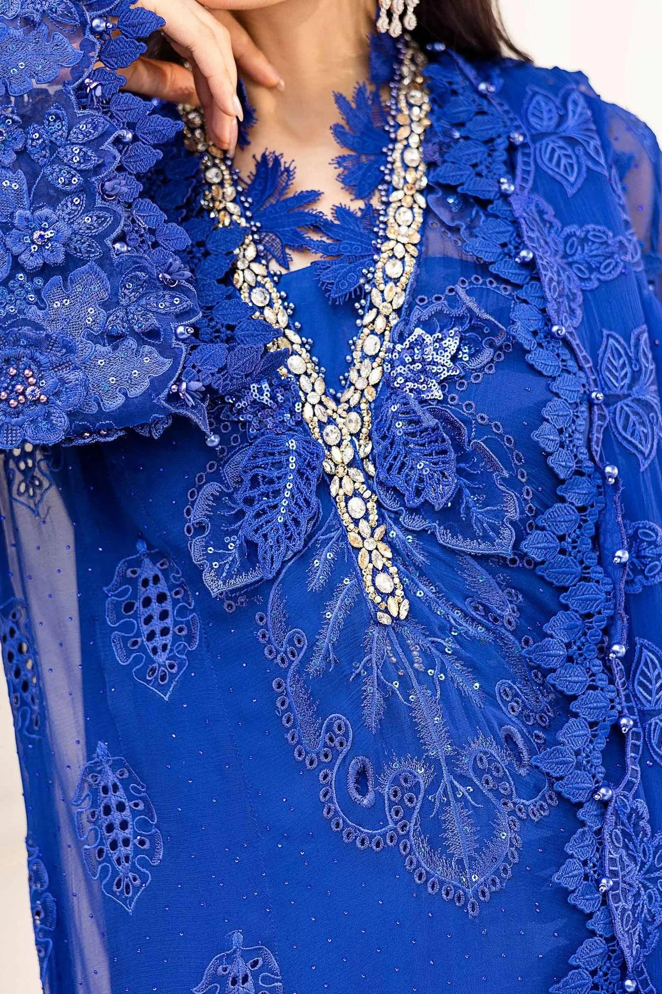 Blue Organza – view 6 – Poshaq