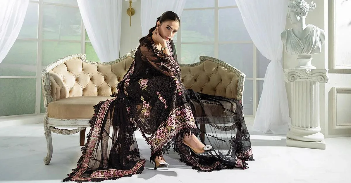 Black Raw Silk – view 12 – Poshaq