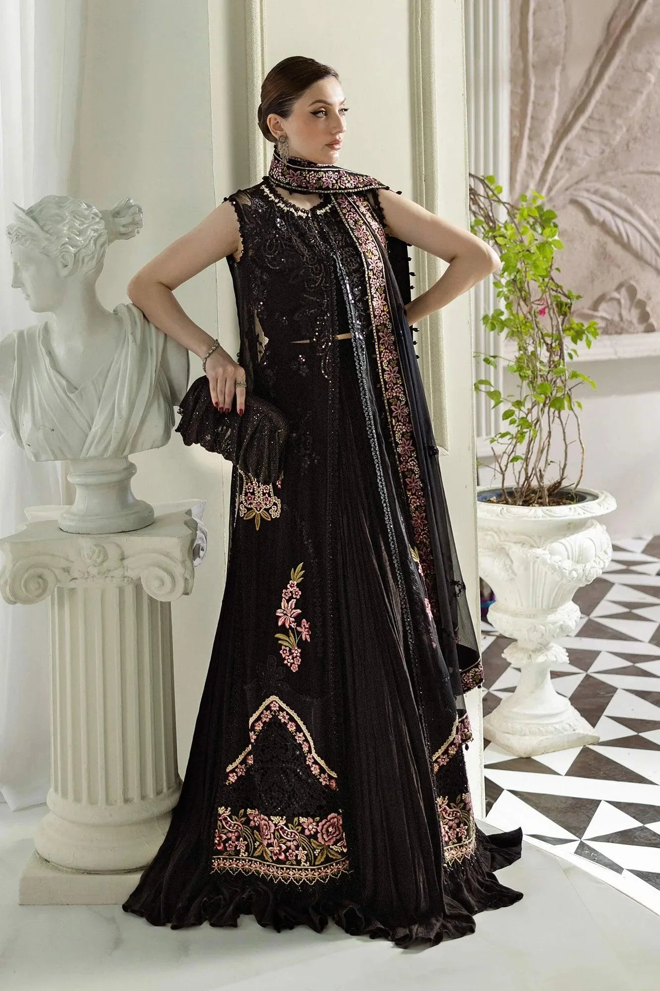 Black Raw Silk – view 9 – Poshaq