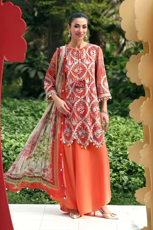 Orange Organza – view 1 – Poshaq