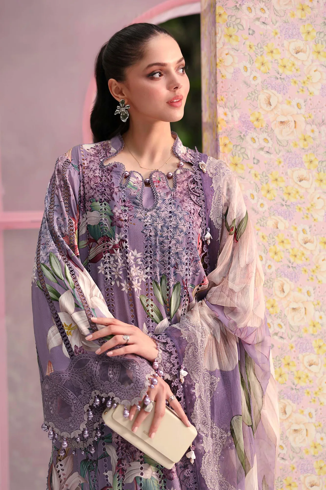 Lilac Organza – view 2 – Poshaq