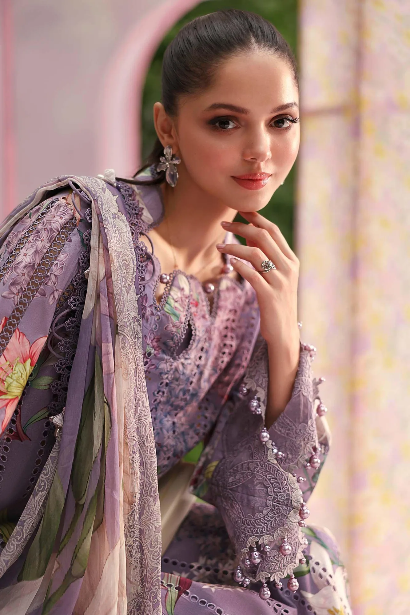 Lilac Organza – view 3 – Poshaq