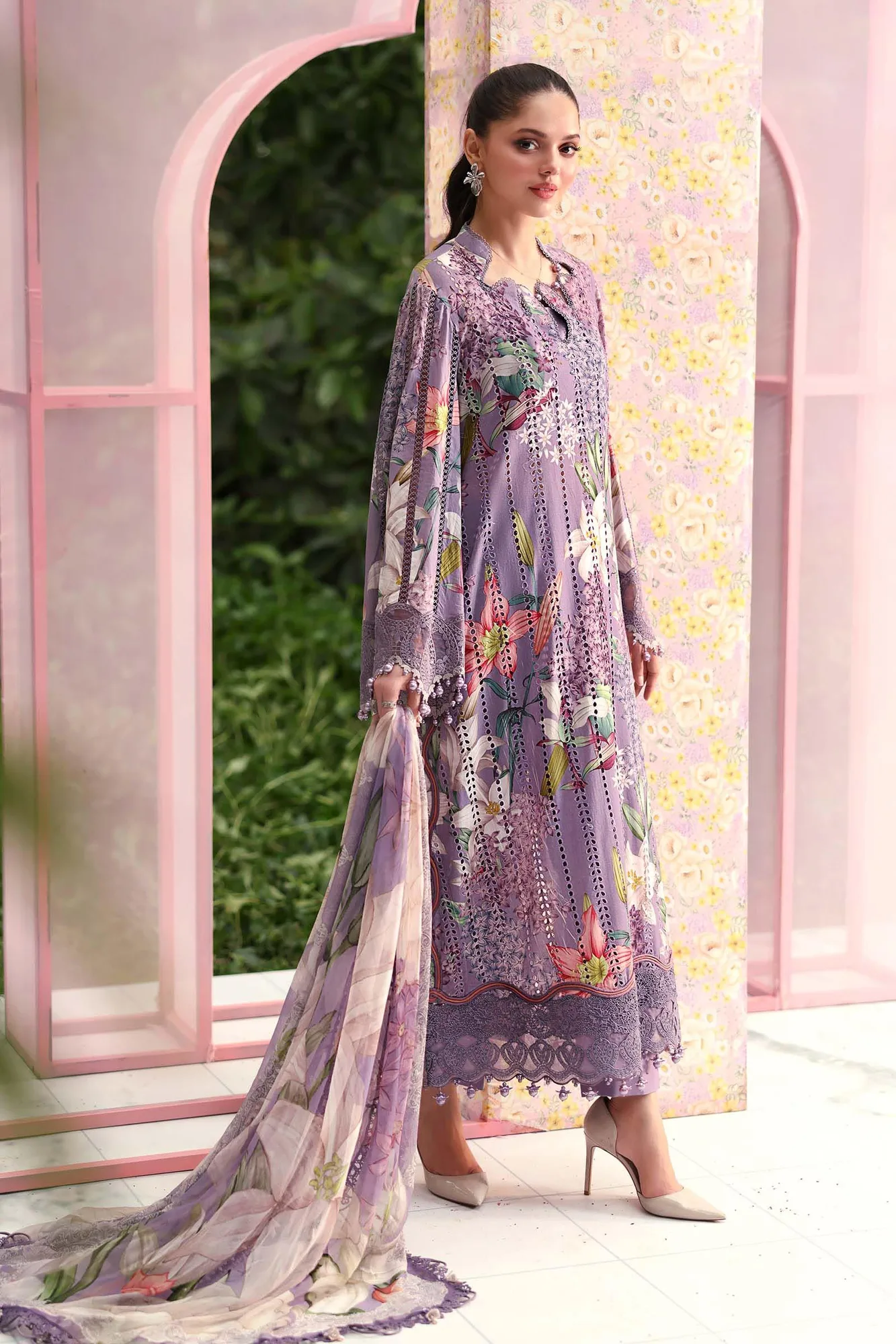 Lilac Organza – view 8 – Poshaq