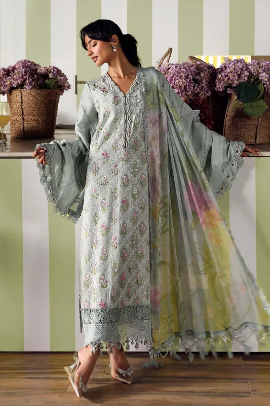 Grey Chiffon – view 1 – Poshaq