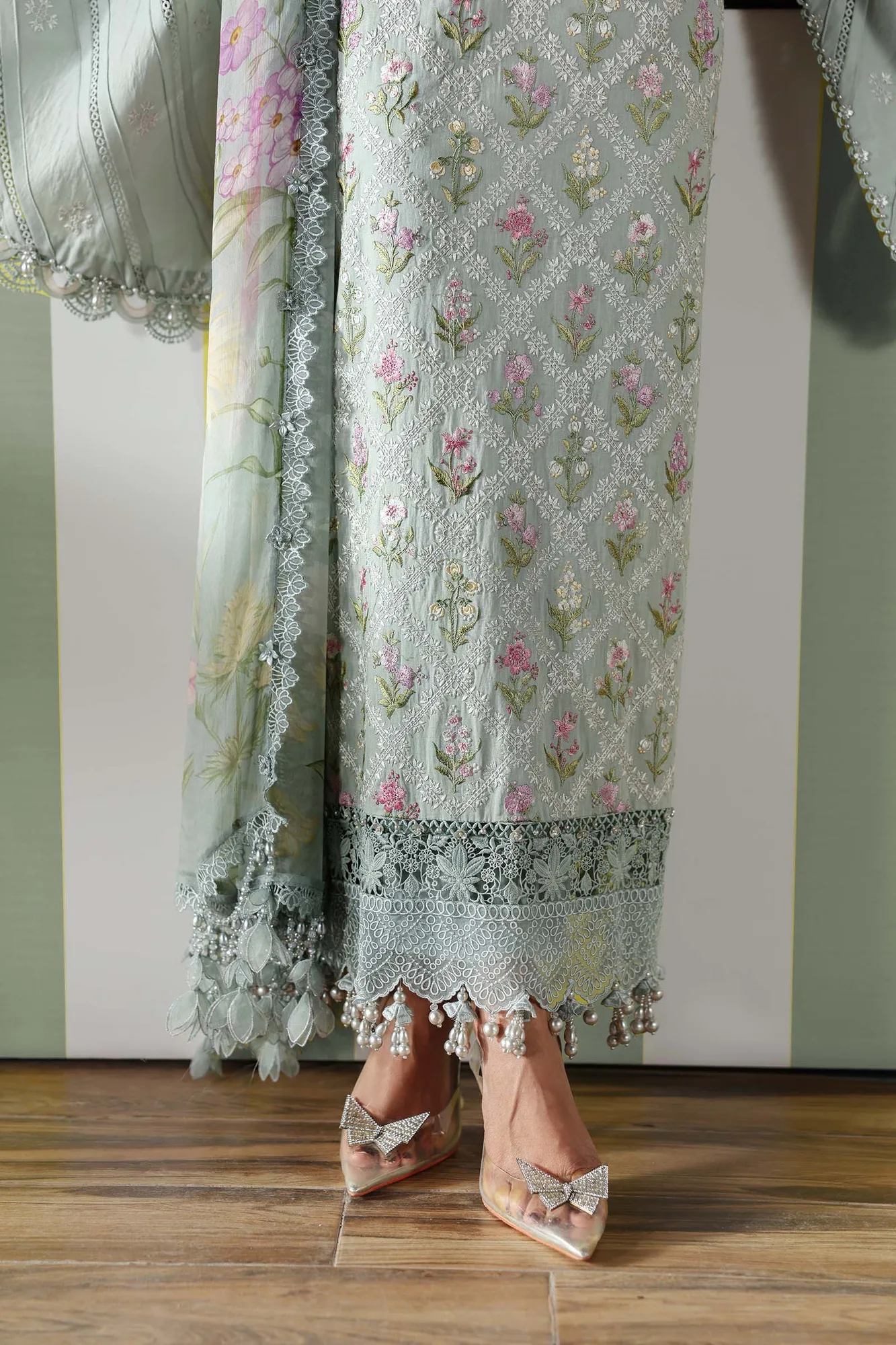 Grey Chiffon – view 6 – Poshaq