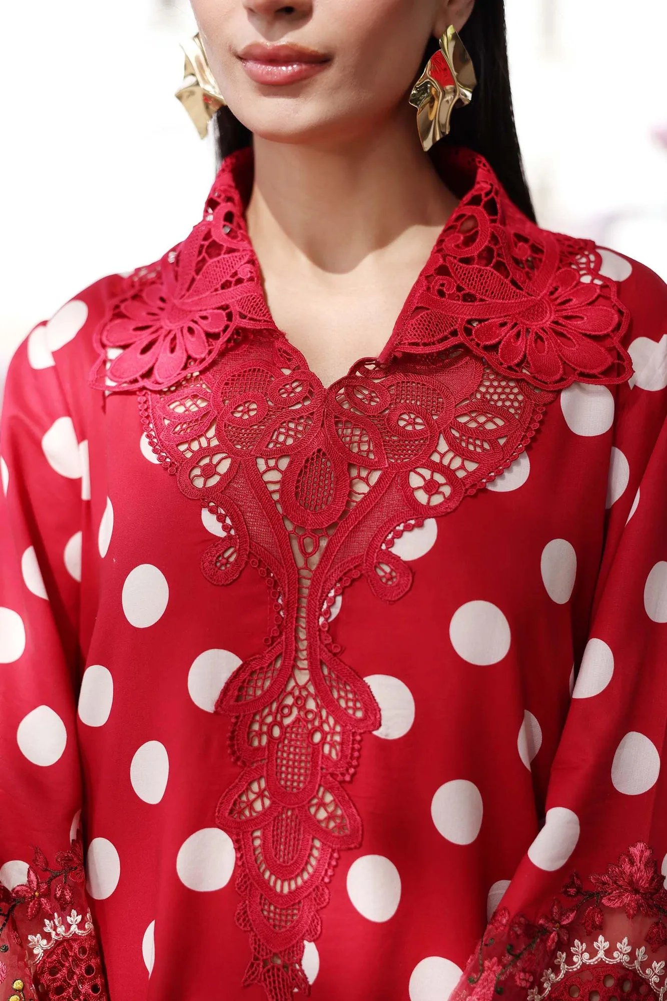 Maroon Organza – view 5 – Poshaq