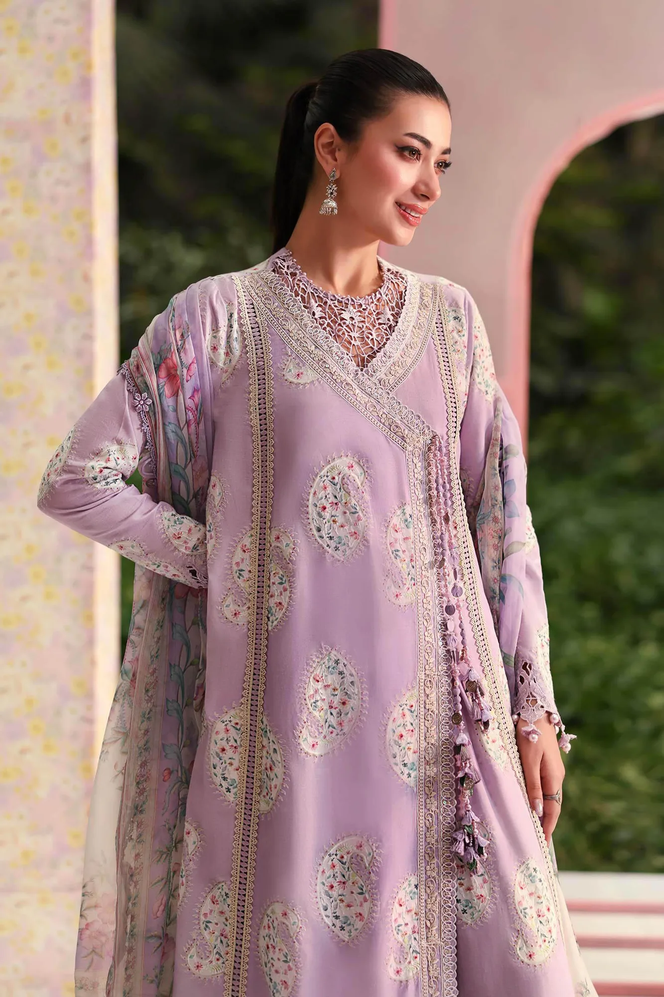 Lilac Organza – view 2 – Poshaq