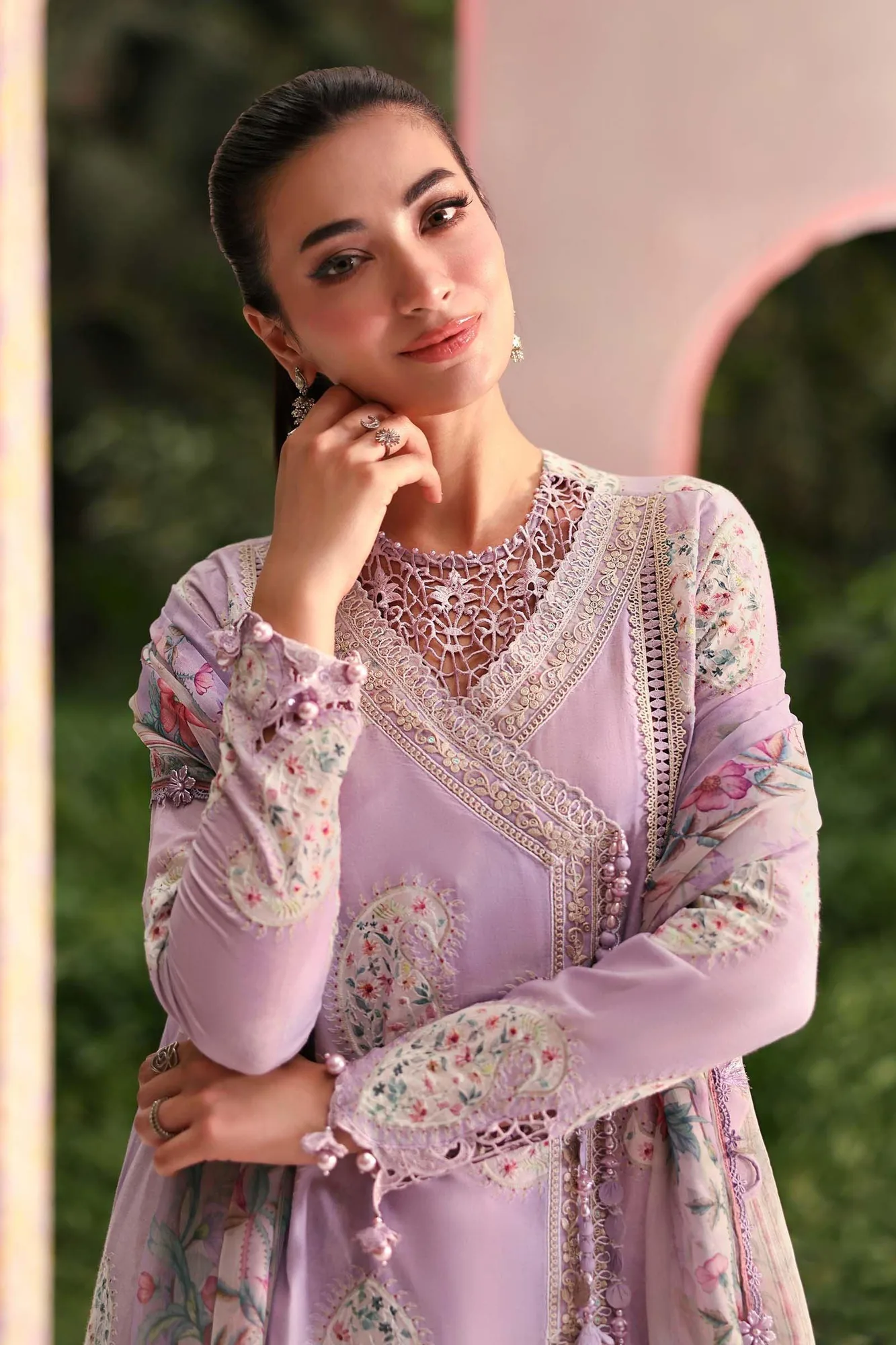 Lilac Organza – view 3 – Poshaq