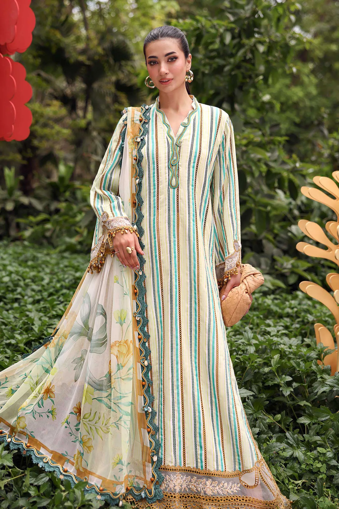 Mustard Jacquard – view 4 – Poshaq