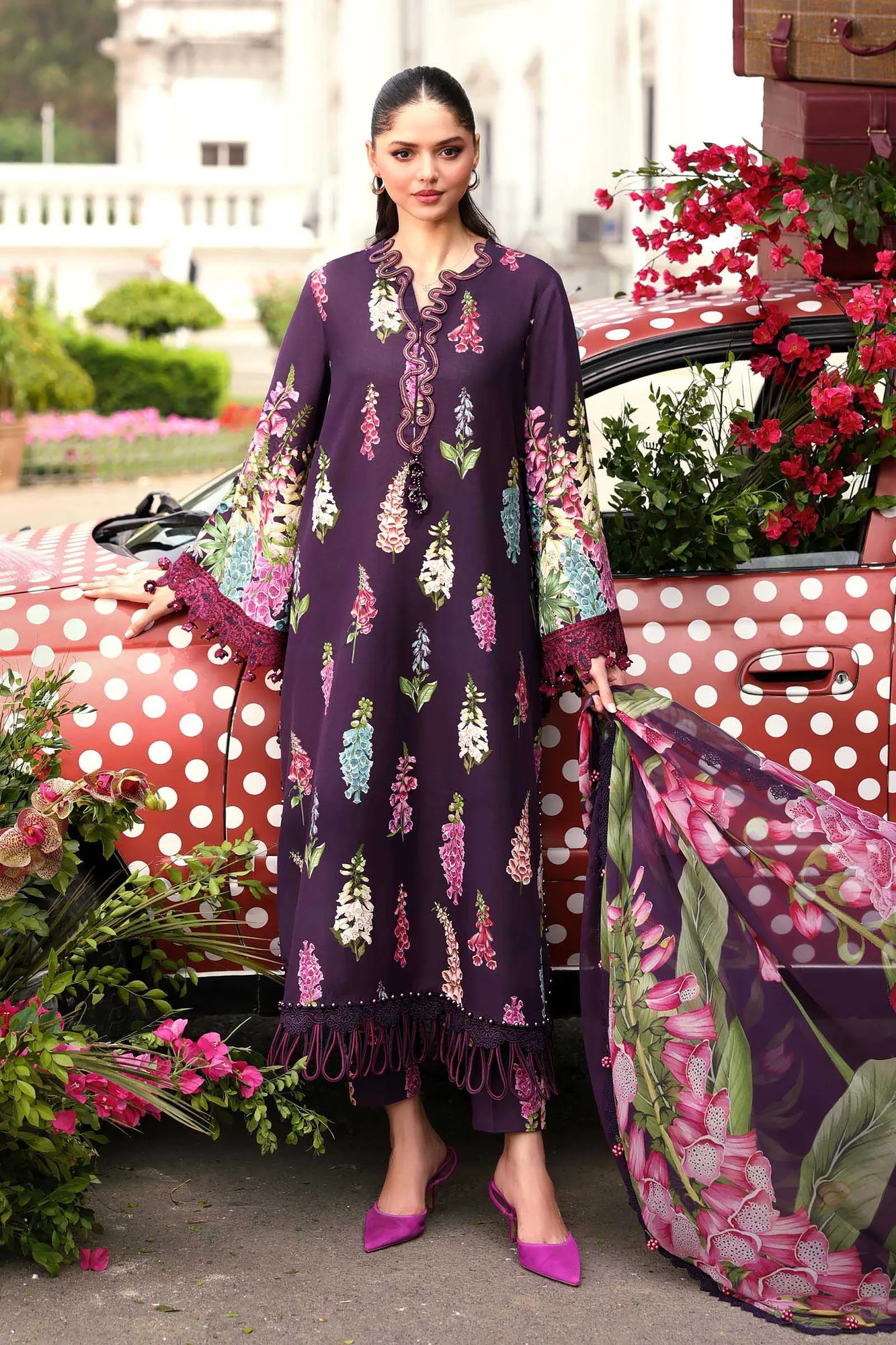 Purple Chiffon – view 1 – Poshaq