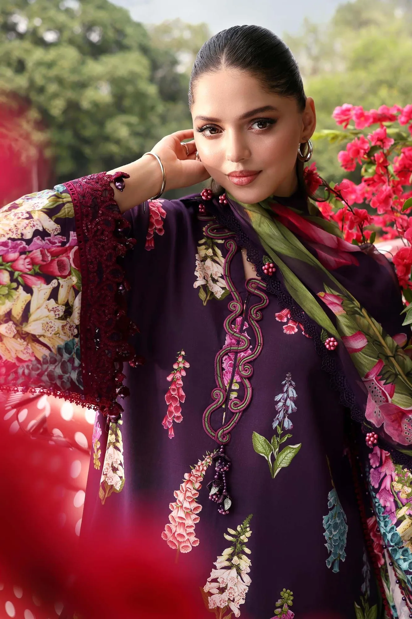 Purple Chiffon – view 2 – Poshaq